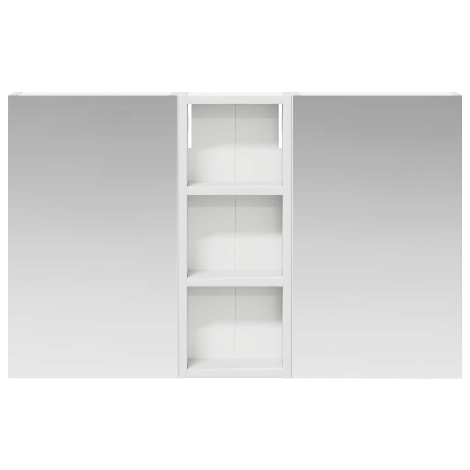 vidaXL Badkamerkastenset 3 pcs 80 x 10,5 x 50 cm Bewerkt hout