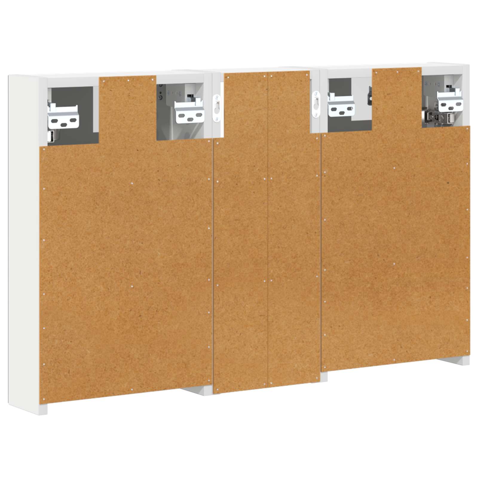 vidaXL Badkamerkastenset 3 pcs 80 x 10,5 x 50 cm Bewerkt hout