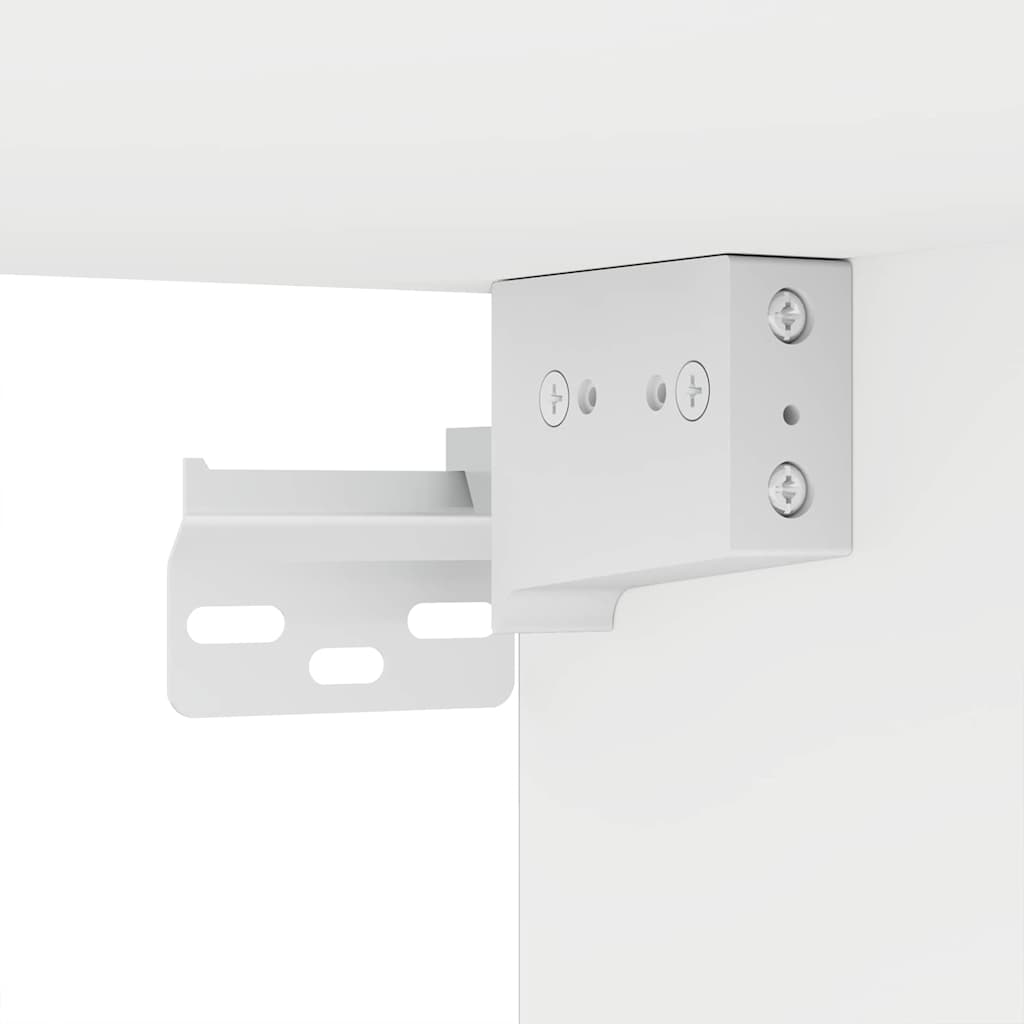 vidaXL Badkamermeubelset met lade met plank 3 pcs Wit Bewerkt hout