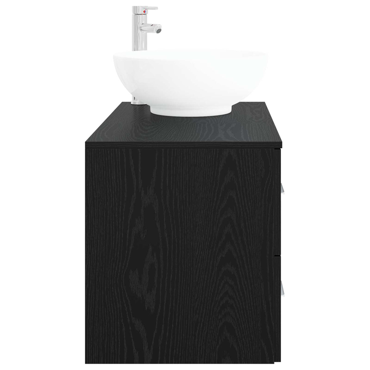 vidaXL Badkamermeubelset 2 st Wit Bewerkt hout