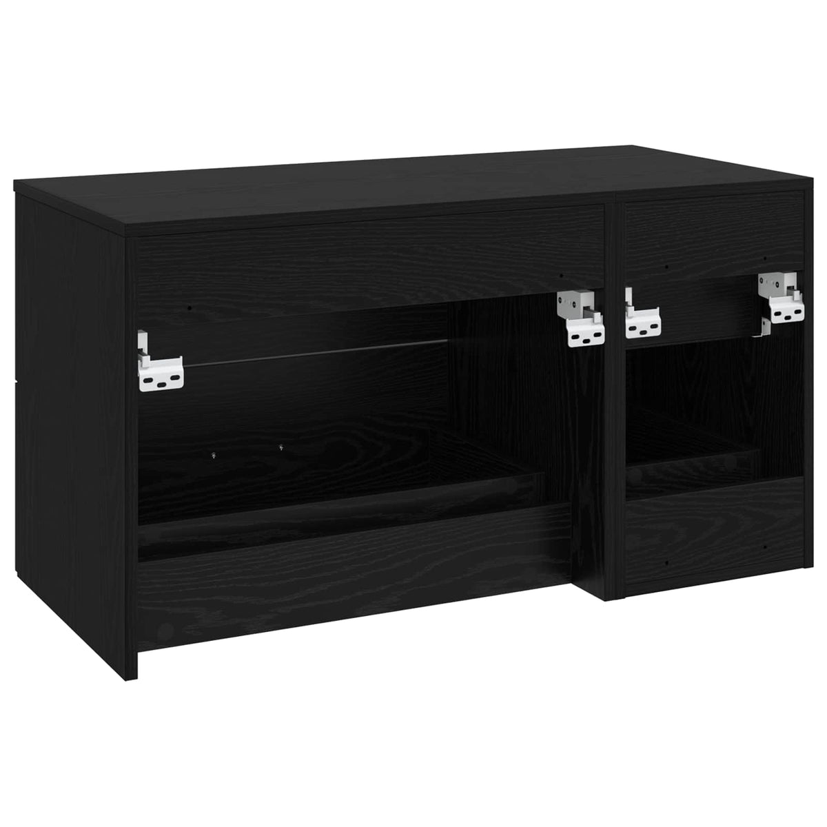 vidaXL Badkamermeubelset 2 st Wit Bewerkt hout