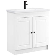 vidaXL Badkamermeubelset Wit 56 x 37,5 x 81 cm Bewerkt hout