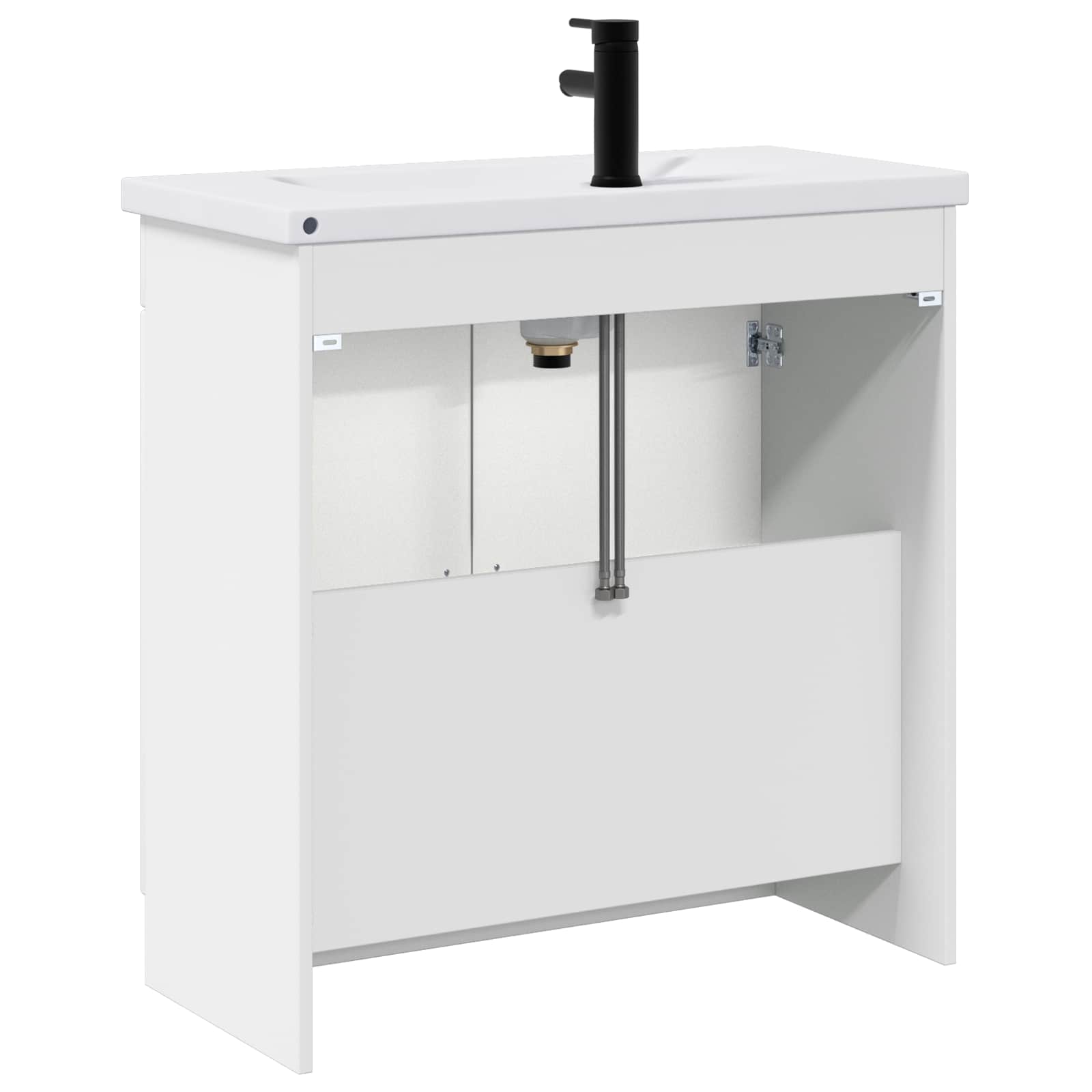 vidaXL Badkamermeubelset Wit 56 x 37,5 x 81 cm Bewerkt hout