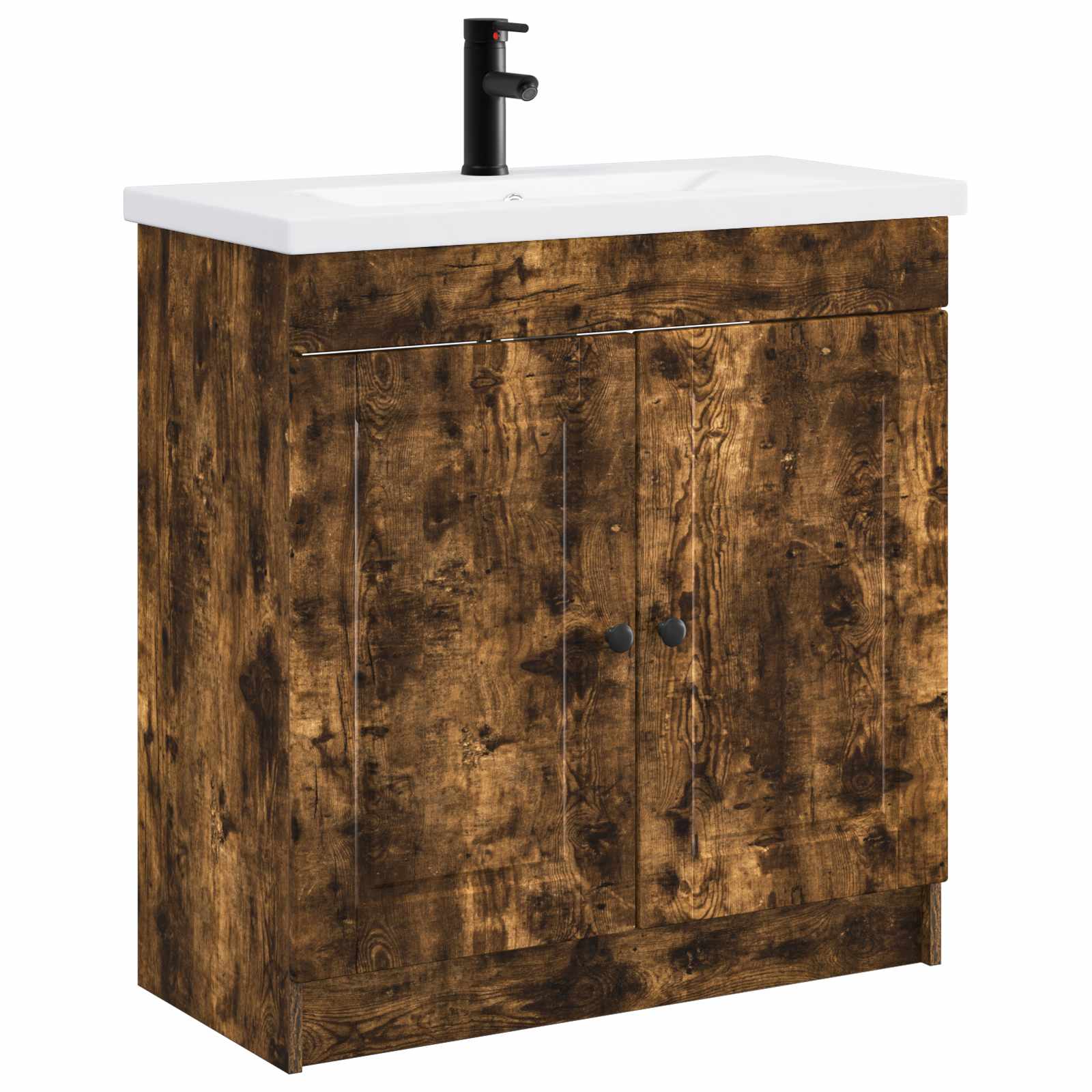 vidaXL Badkamermeubelset Wit 56 x 37,5 x 81 cm Bewerkt hout