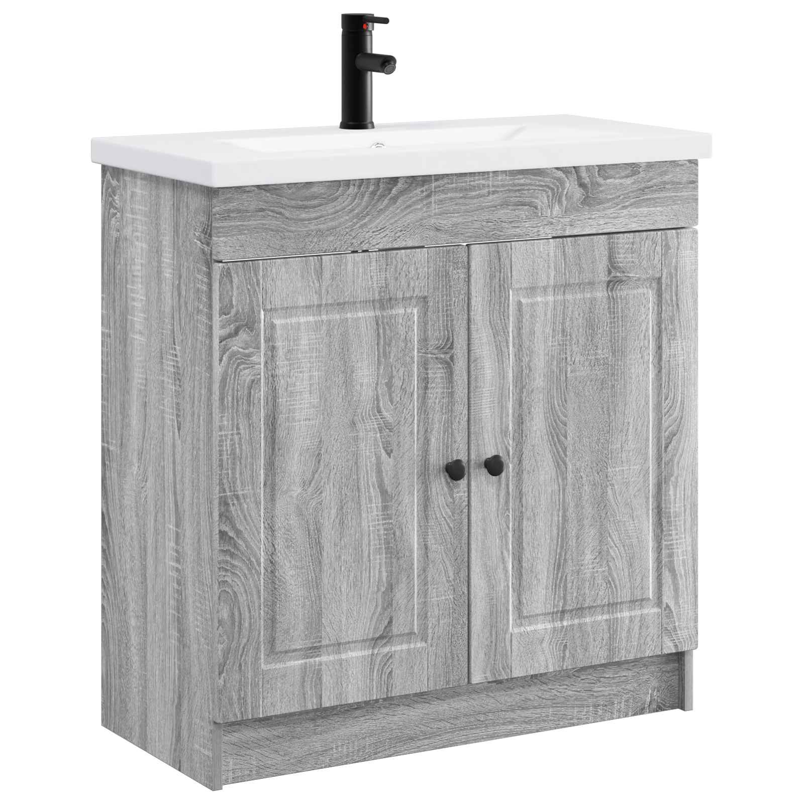 vidaXL Badkamermeubelset Wit 56 x 37,5 x 81 cm Bewerkt hout