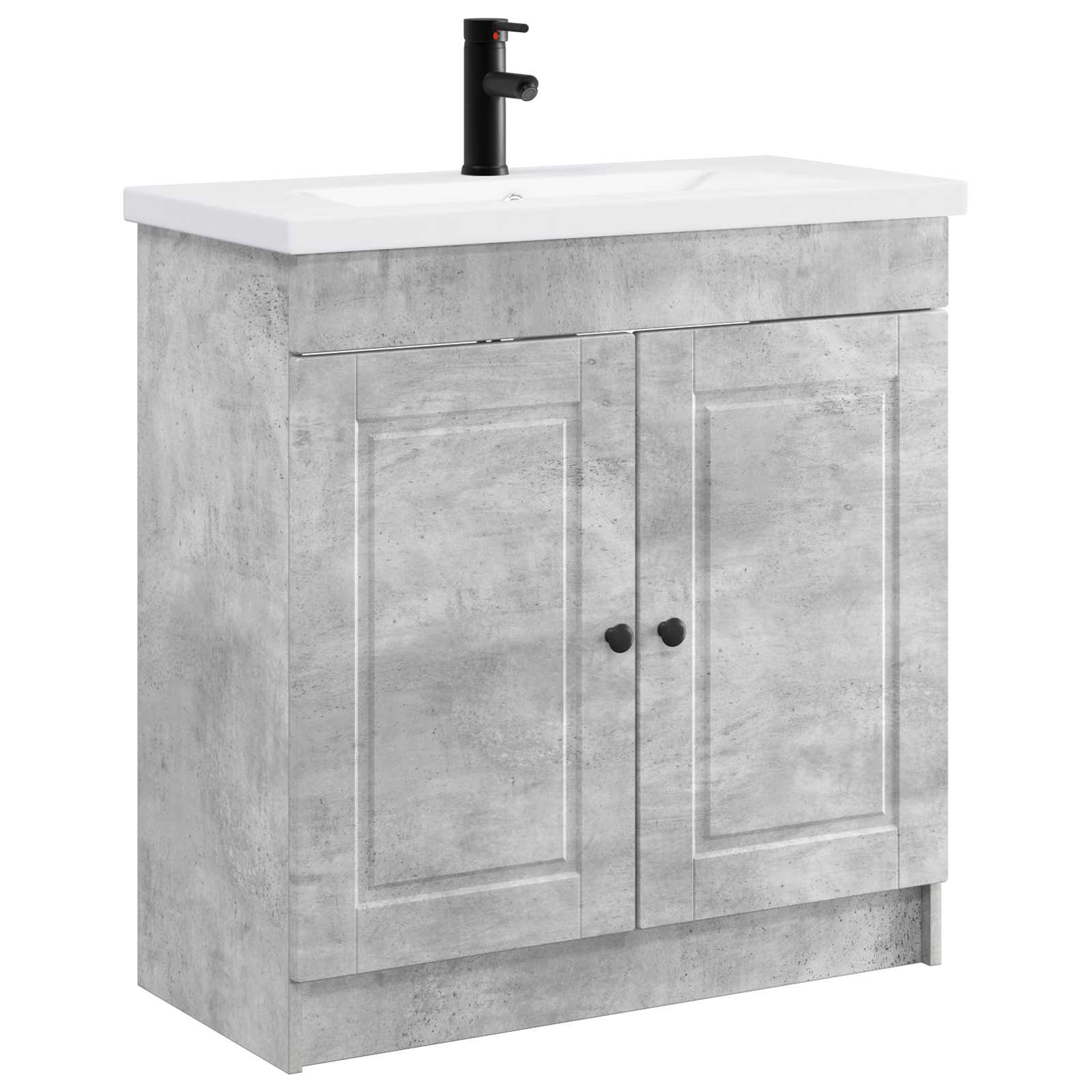 vidaXL Badkamermeubelset Wit 56 x 37,5 x 81 cm Bewerkt hout