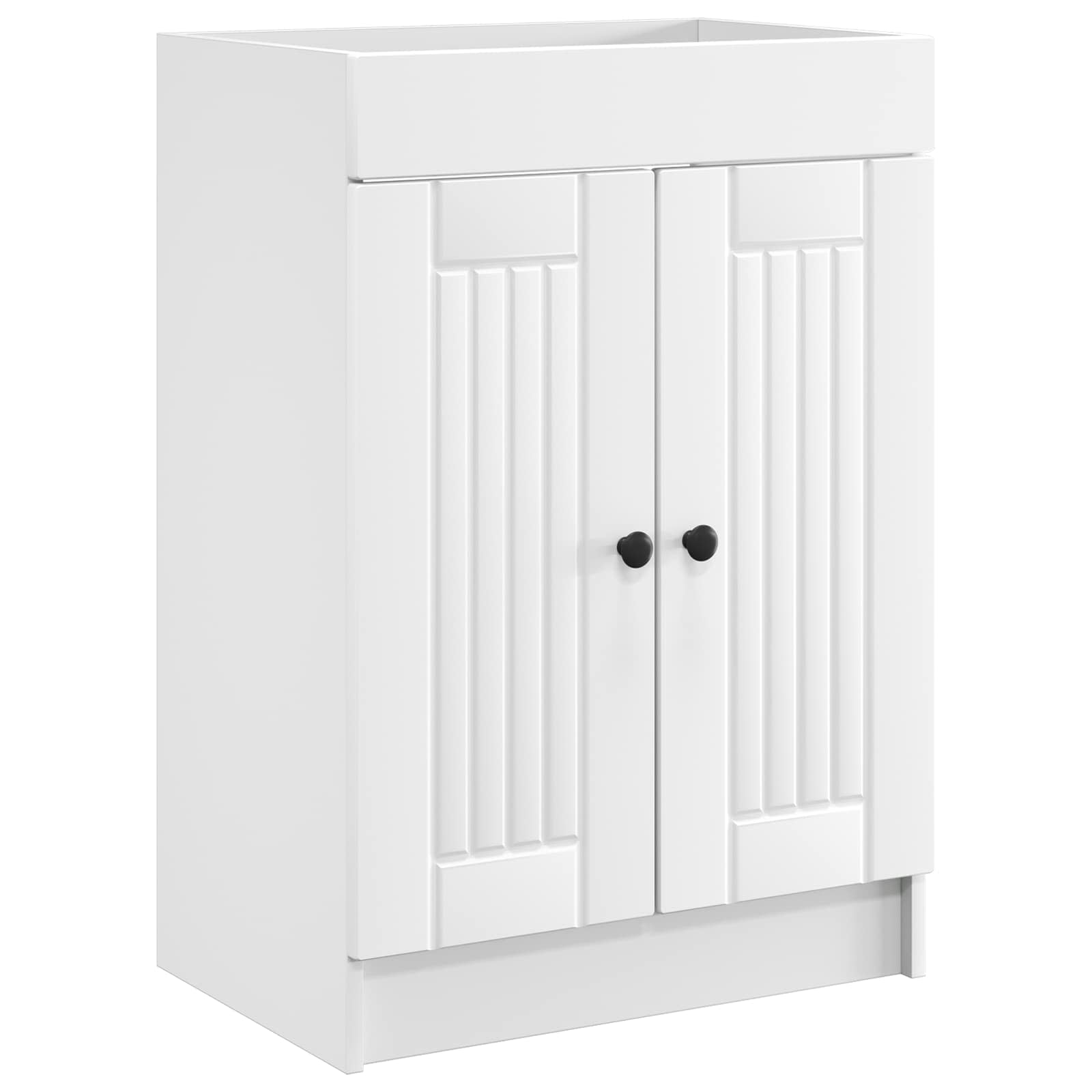 vidaXL Badkamermeubelset Wit 56 x 37,5 x 81 cm Bewerkt hout