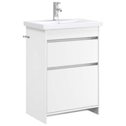 vidaXL Badkamermeubelset Wit 61 x 40 x 84,5 cm Bewerkt hout