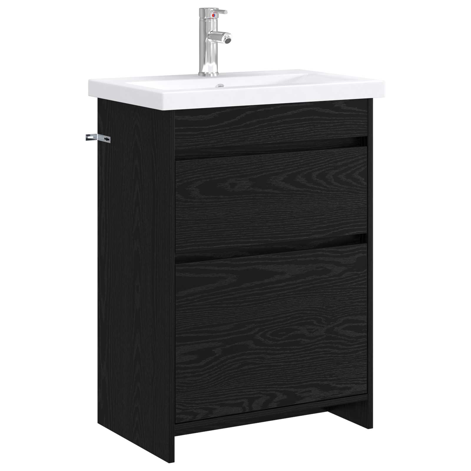 vidaXL Badkamermeubelset Wit 61 x 40 x 84,5 cm Bewerkt hout