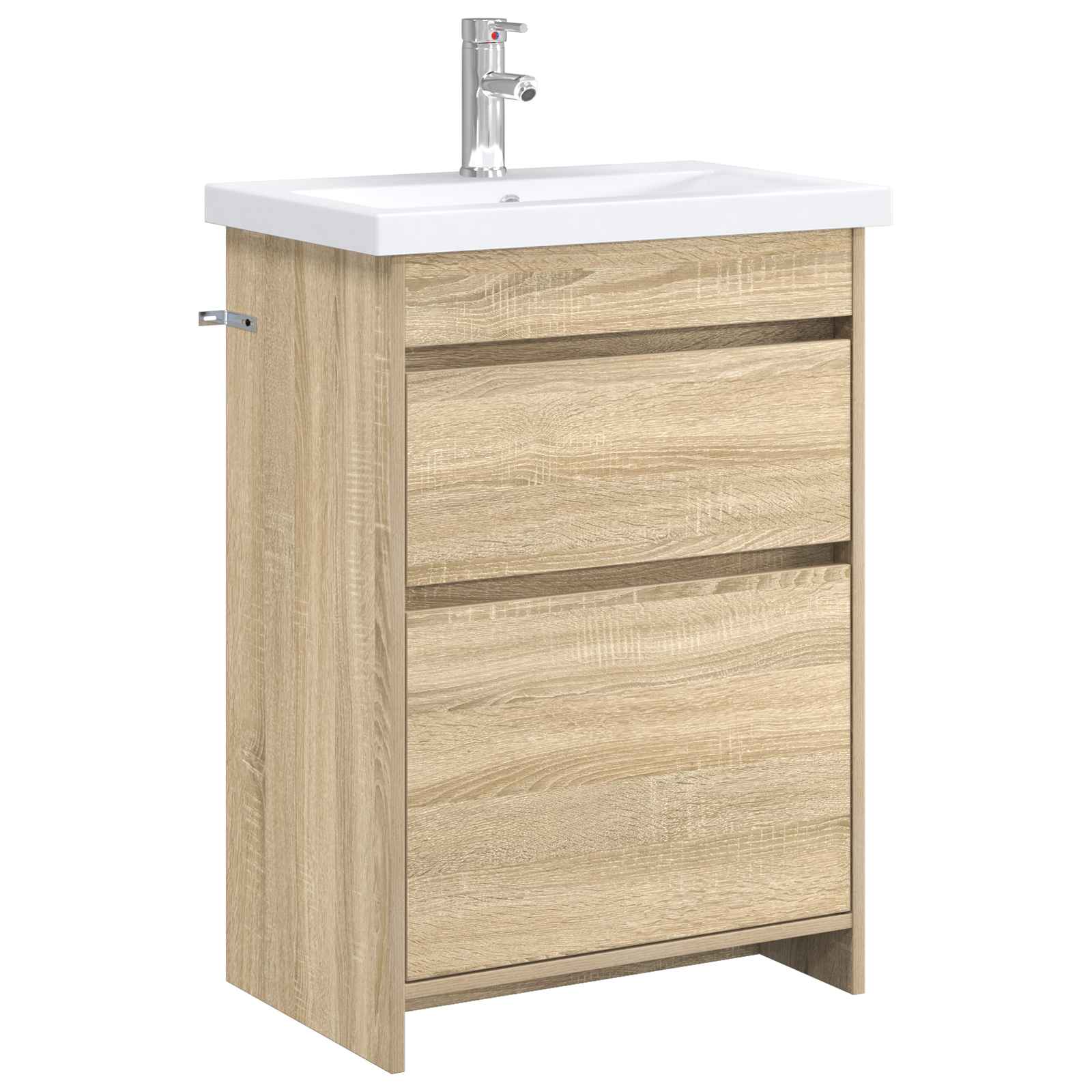 vidaXL Badkamermeubelset Wit 61 x 40 x 84,5 cm Bewerkt hout