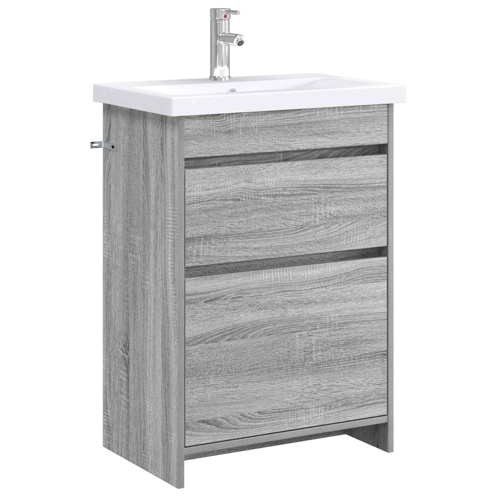 vidaXL Badkamermeubelset Wit 61 x 40 x 84,5 cm Bewerkt hout