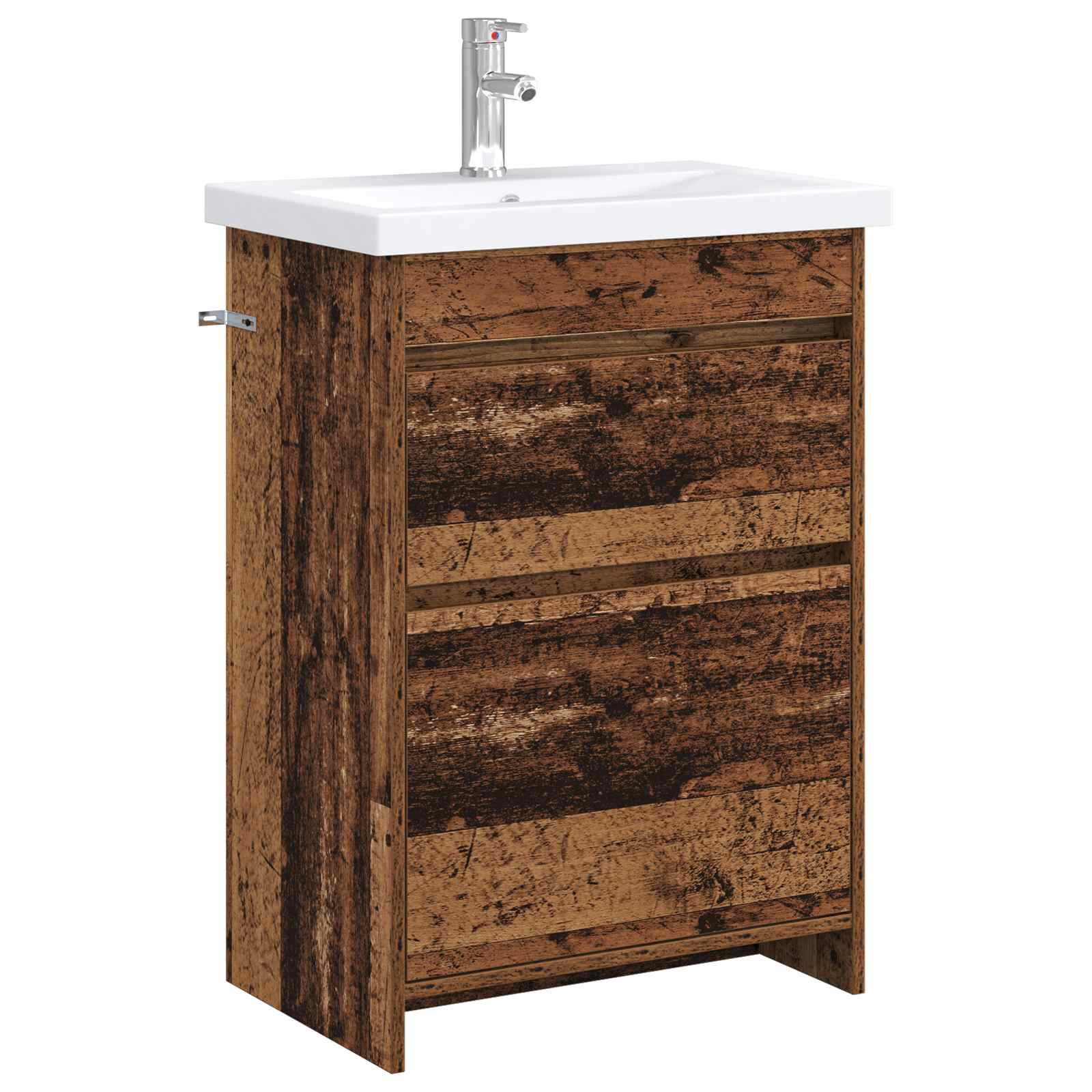 vidaXL Badkamermeubelset Wit 61 x 40 x 84,5 cm Bewerkt hout