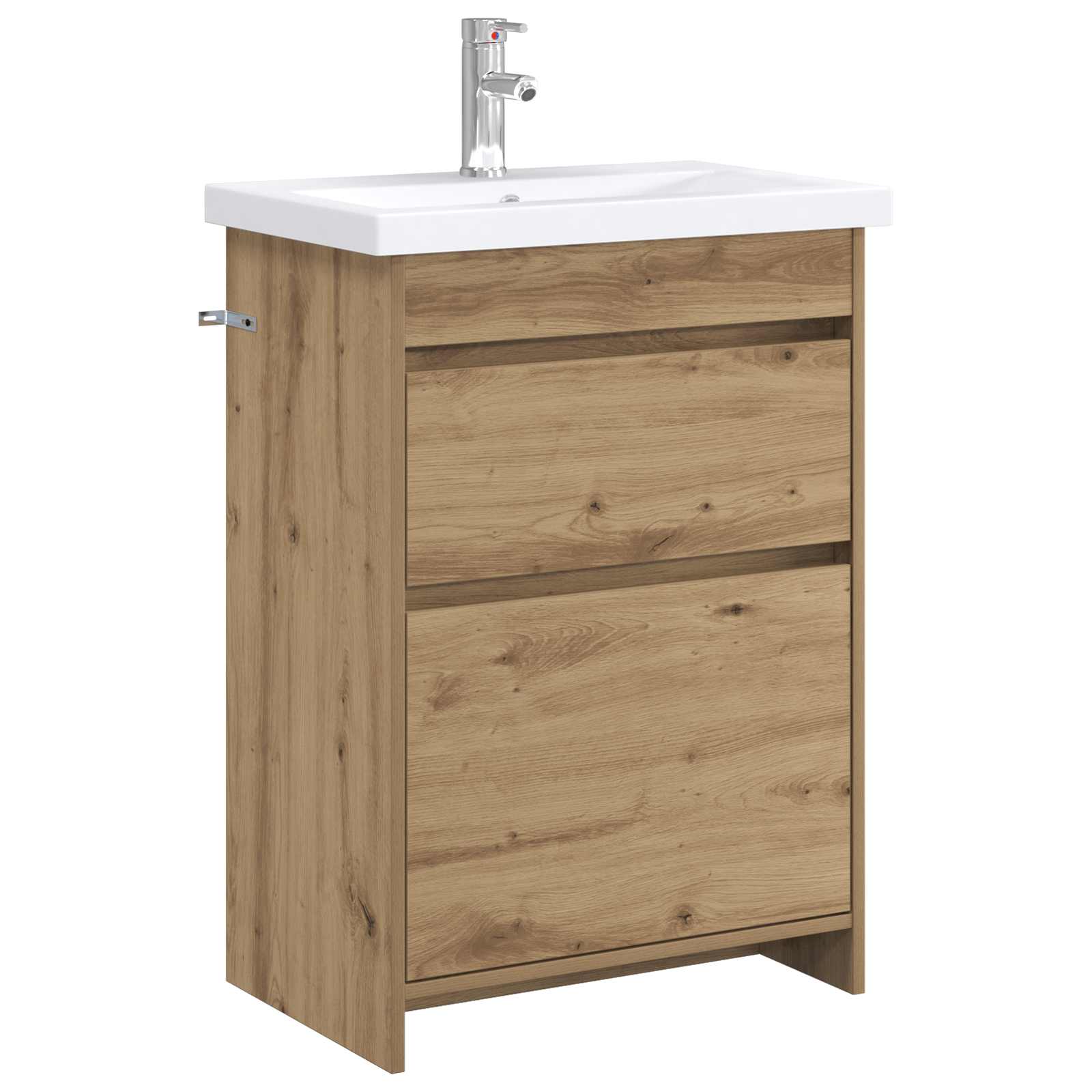 vidaXL Badkamermeubelset Wit 61 x 40 x 84,5 cm Bewerkt hout