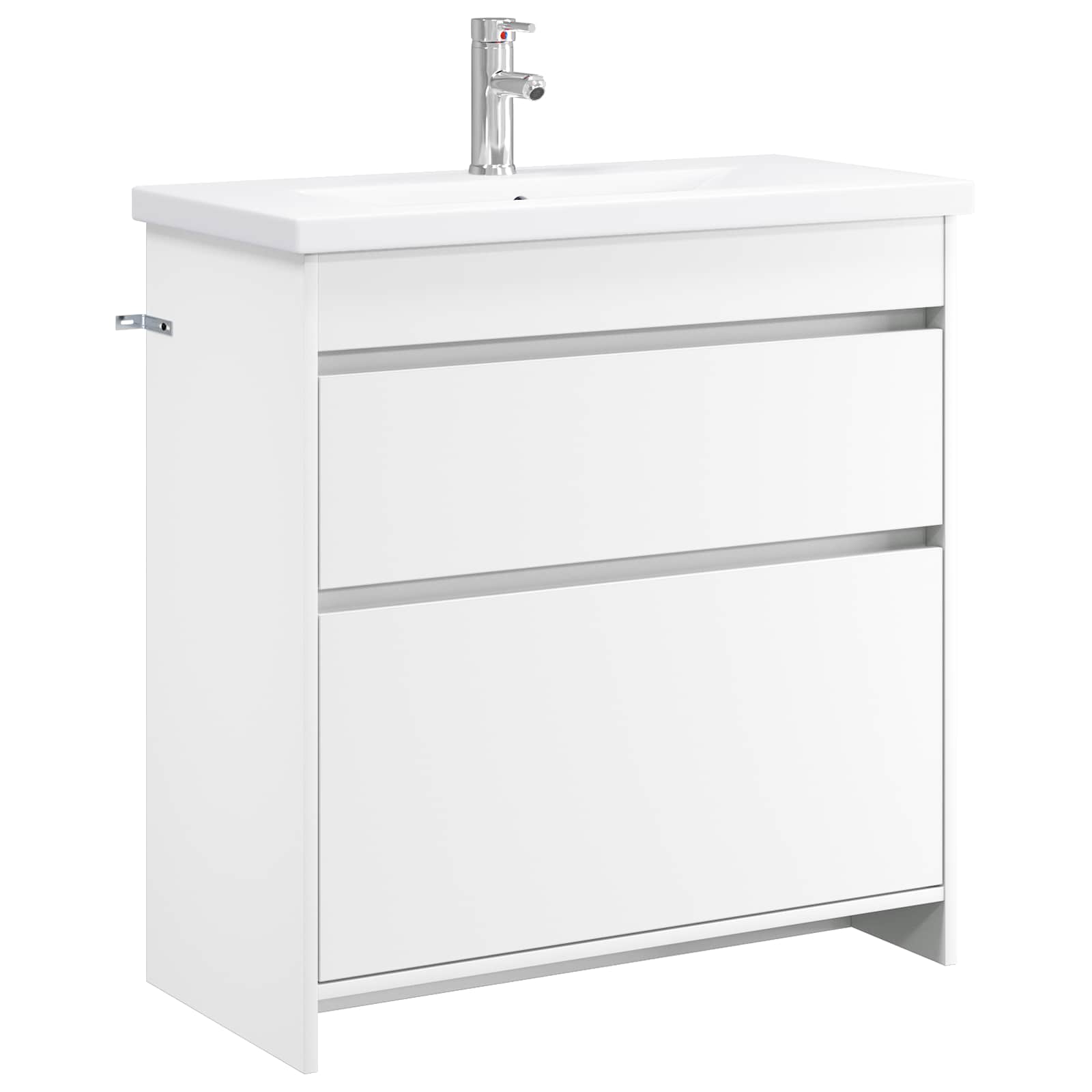 vidaXL Badkamermeubelset Wit 61 x 40 x 84,5 cm Bewerkt hout
