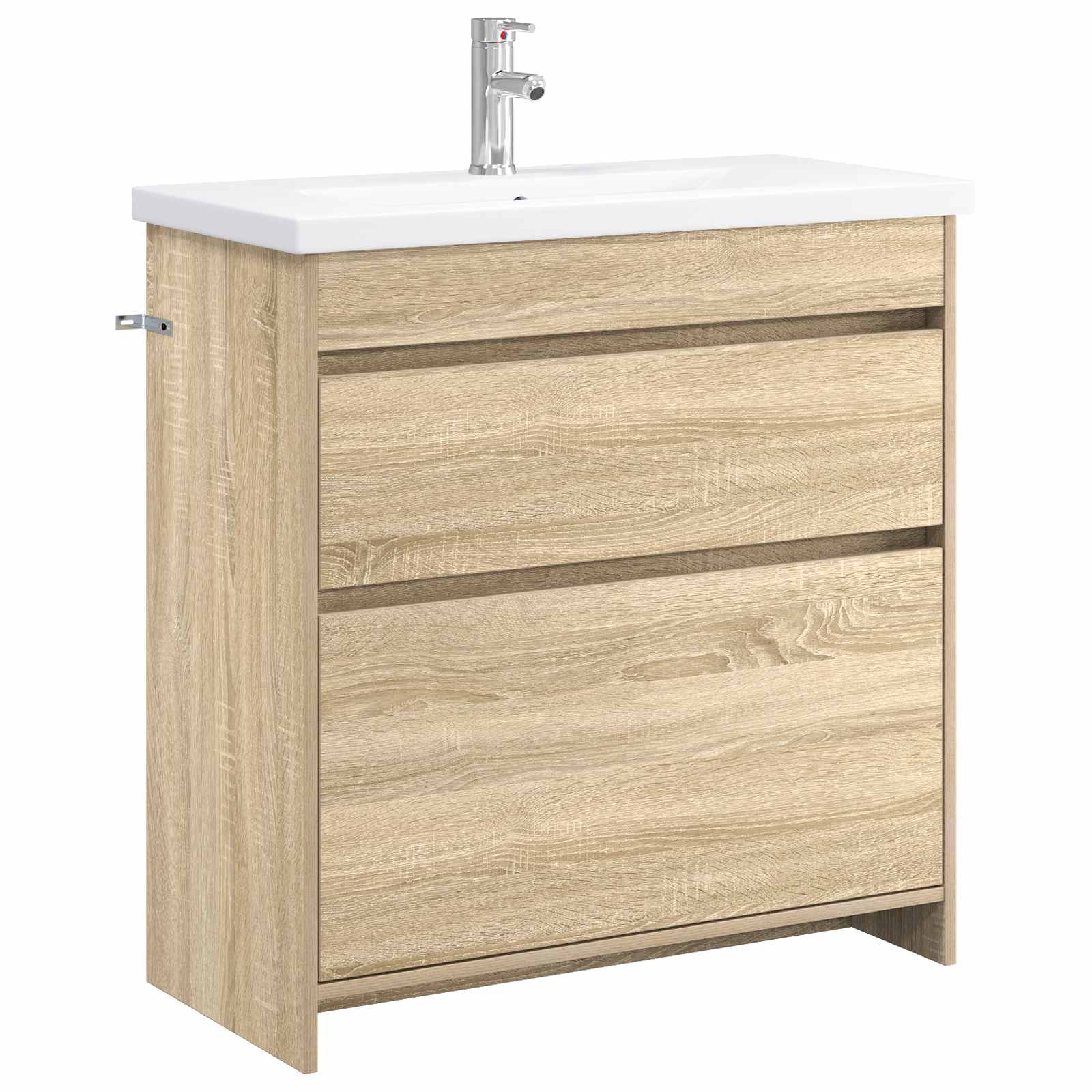 vidaXL Badkamermeubelset Wit 61 x 40 x 84,5 cm Bewerkt hout
