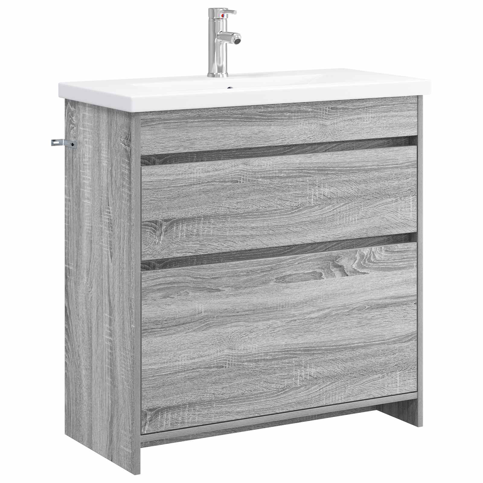 vidaXL Badkamermeubelset Wit 61 x 40 x 84,5 cm Bewerkt hout