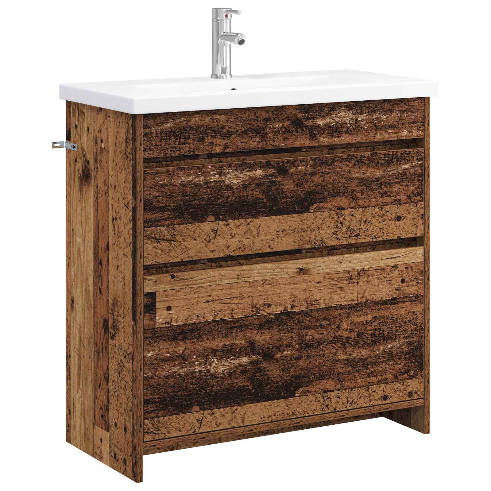 vidaXL Badkamermeubelset Wit 61 x 40 x 84,5 cm Bewerkt hout