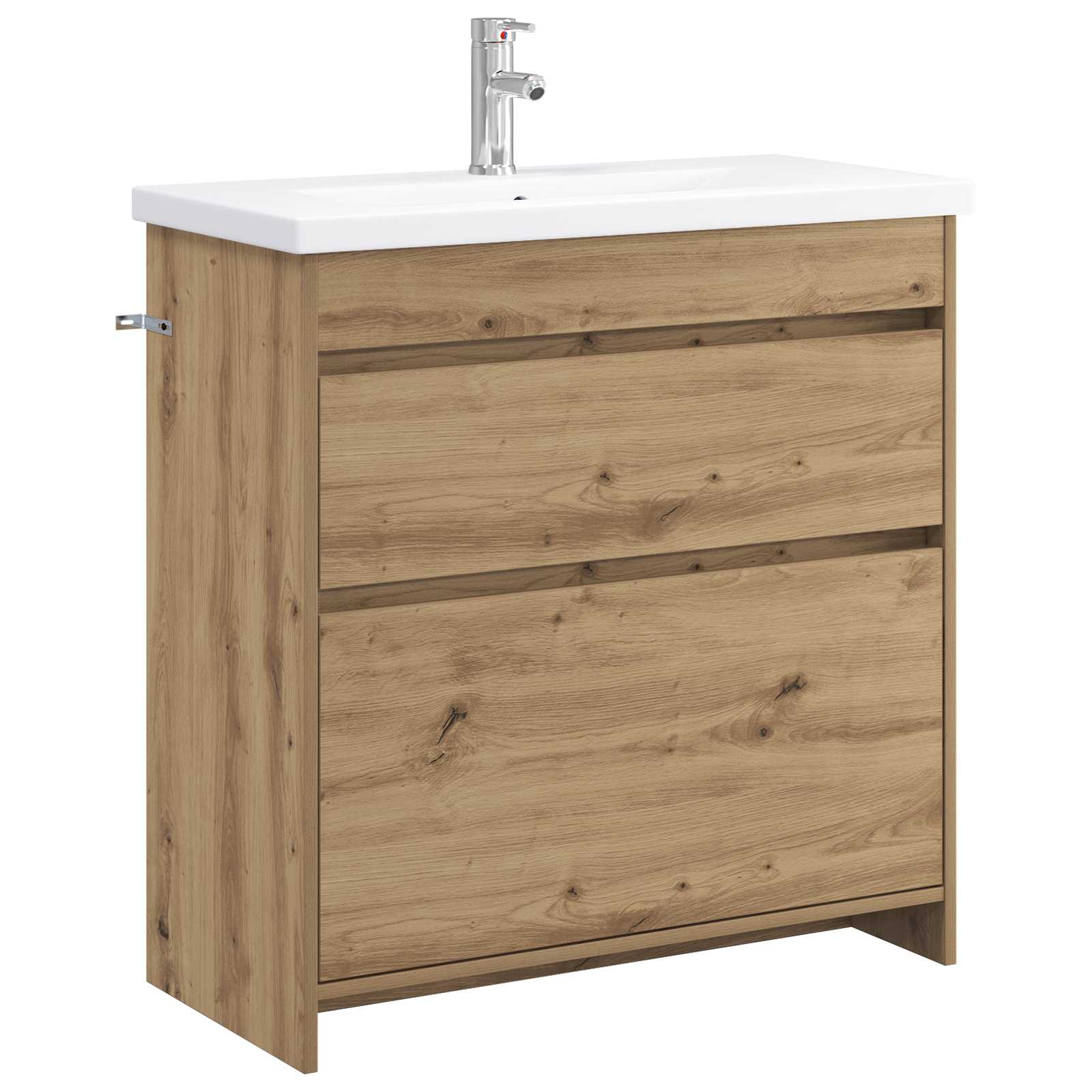 vidaXL Badkamermeubelset Wit 61 x 40 x 84,5 cm Bewerkt hout