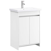 vidaXL Badkamermeubelset Wit 61 x 40 x 84,5 cm Bewerkt hout