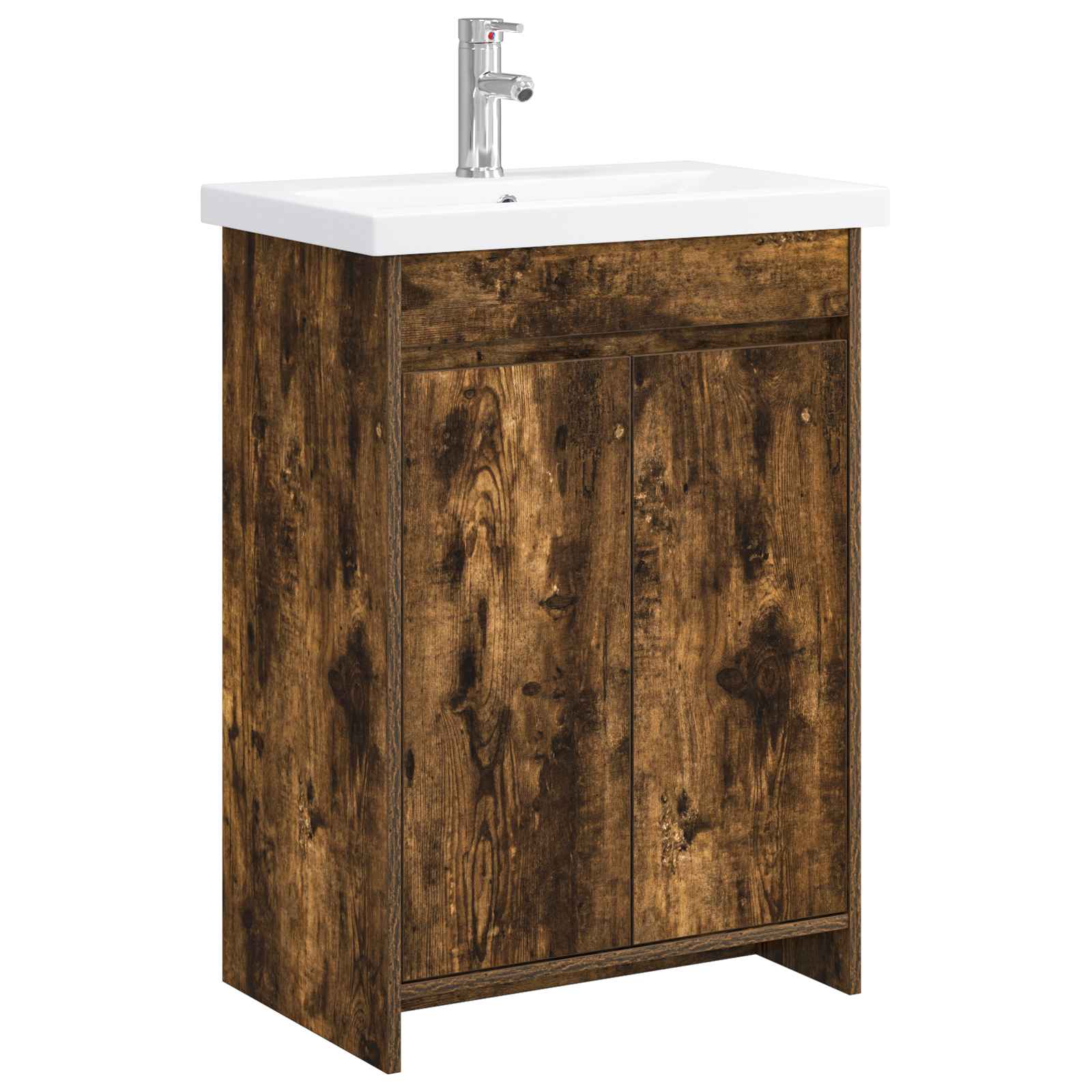 vidaXL Badkamermeubelset Wit 61 x 40 x 84,5 cm Bewerkt hout