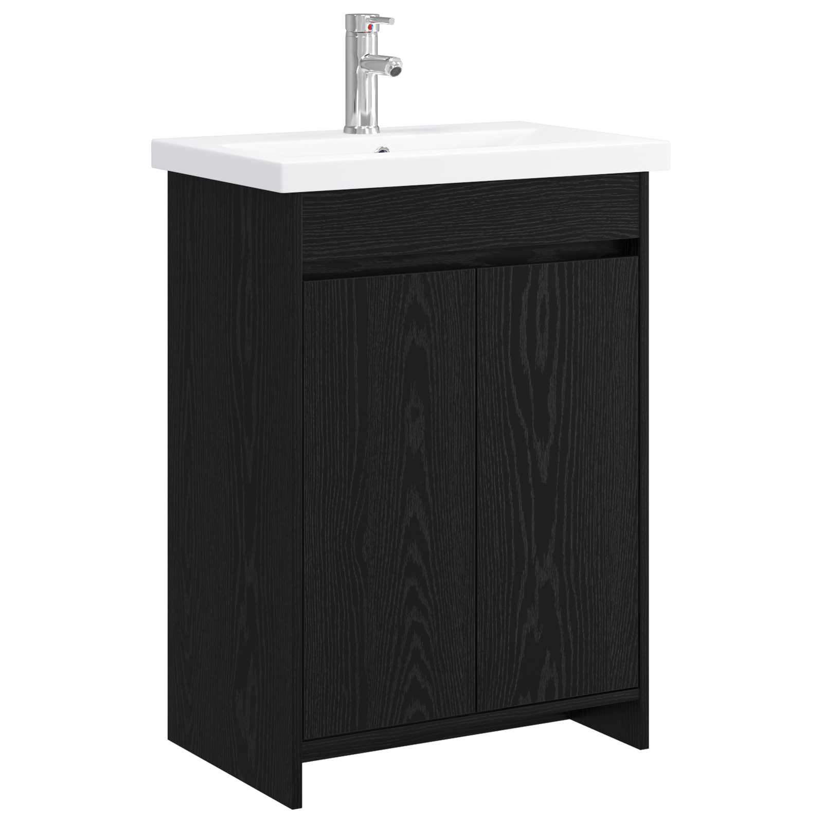 vidaXL Badkamermeubelset Wit 61 x 40 x 84,5 cm Bewerkt hout