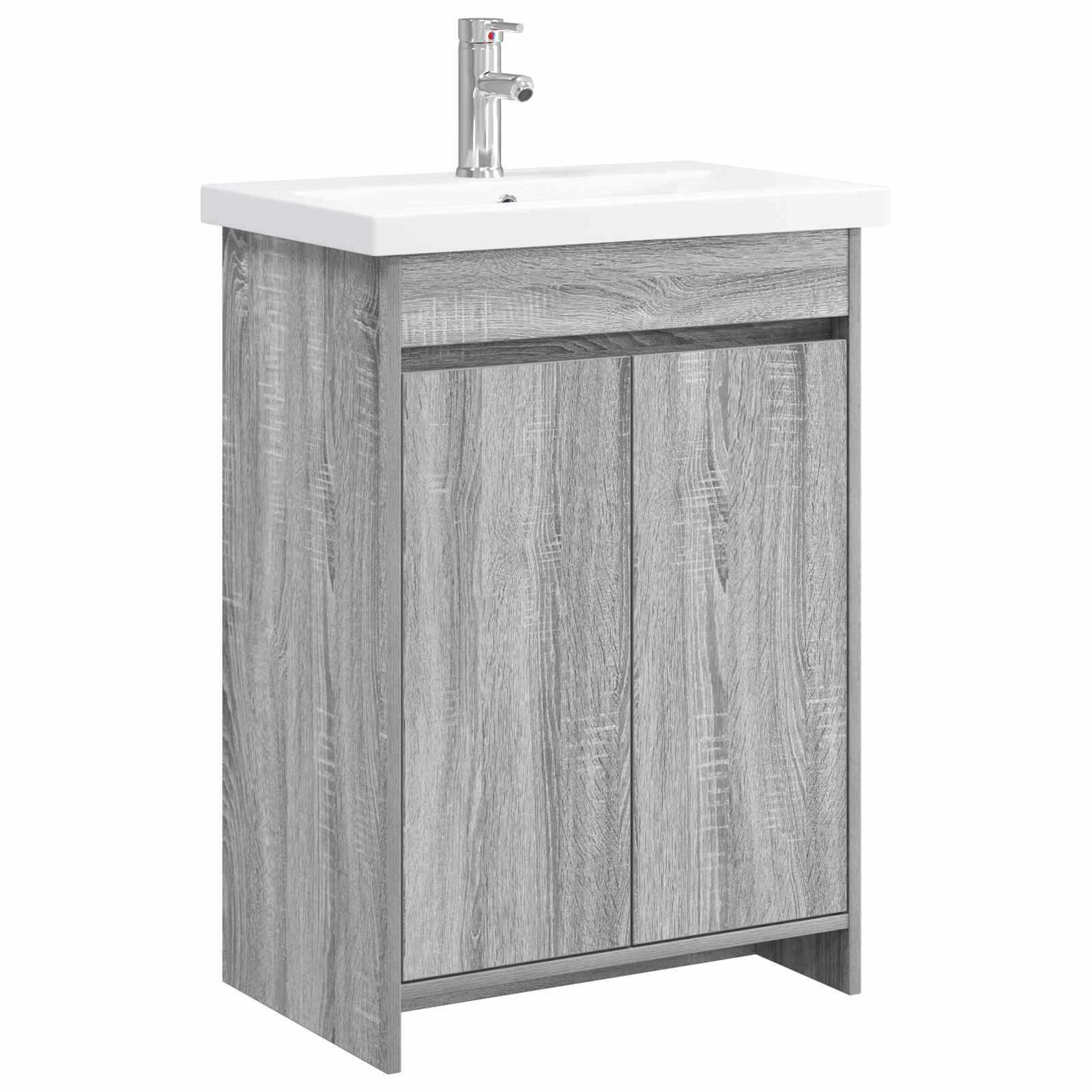 vidaXL Badkamermeubelset Wit 61 x 40 x 84,5 cm Bewerkt hout