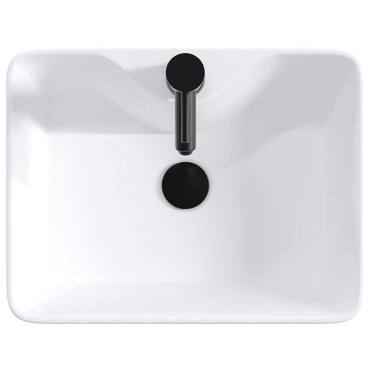 vidaXL Badkamermeubelset Wit Bewerkt hout
