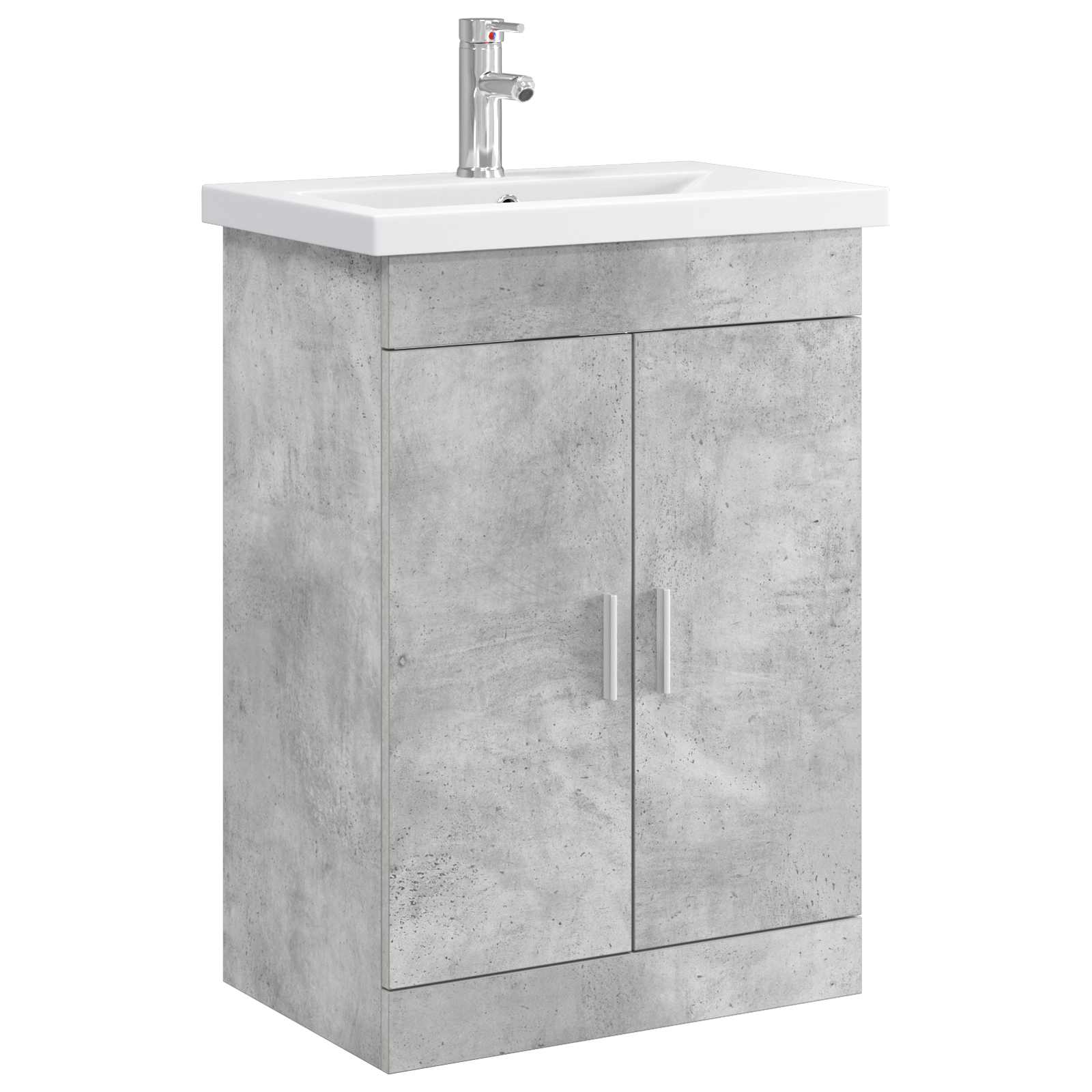 vidaXL Badkamermeubelset Wit 61 x 40 x 84,5 cm Bewerkt hout