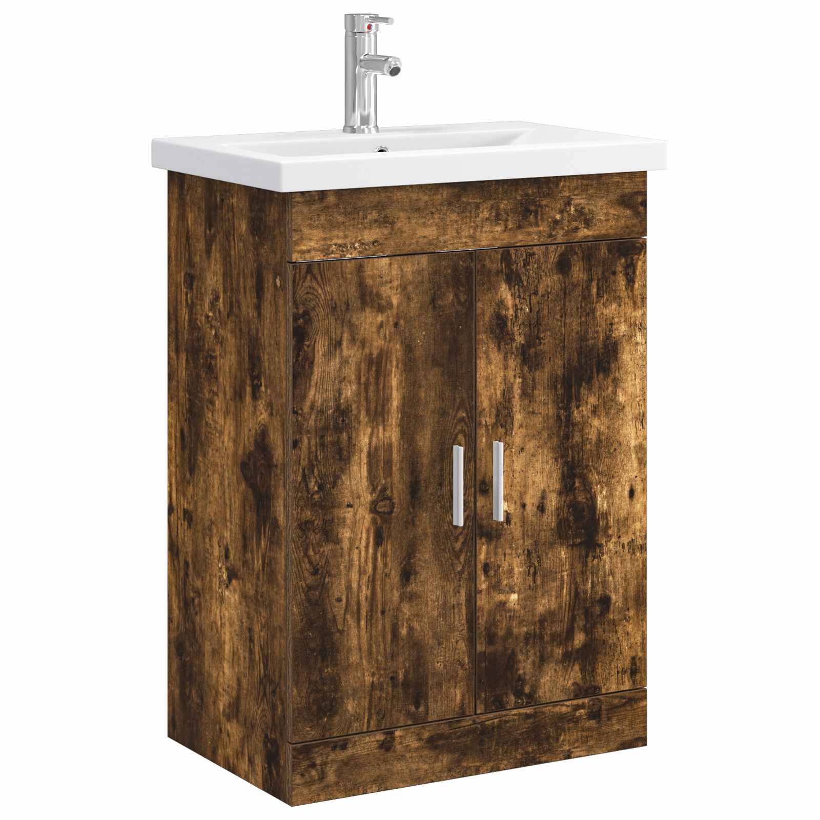 vidaXL Badkamermeubelset Wit 61 x 40 x 84,5 cm Bewerkt hout