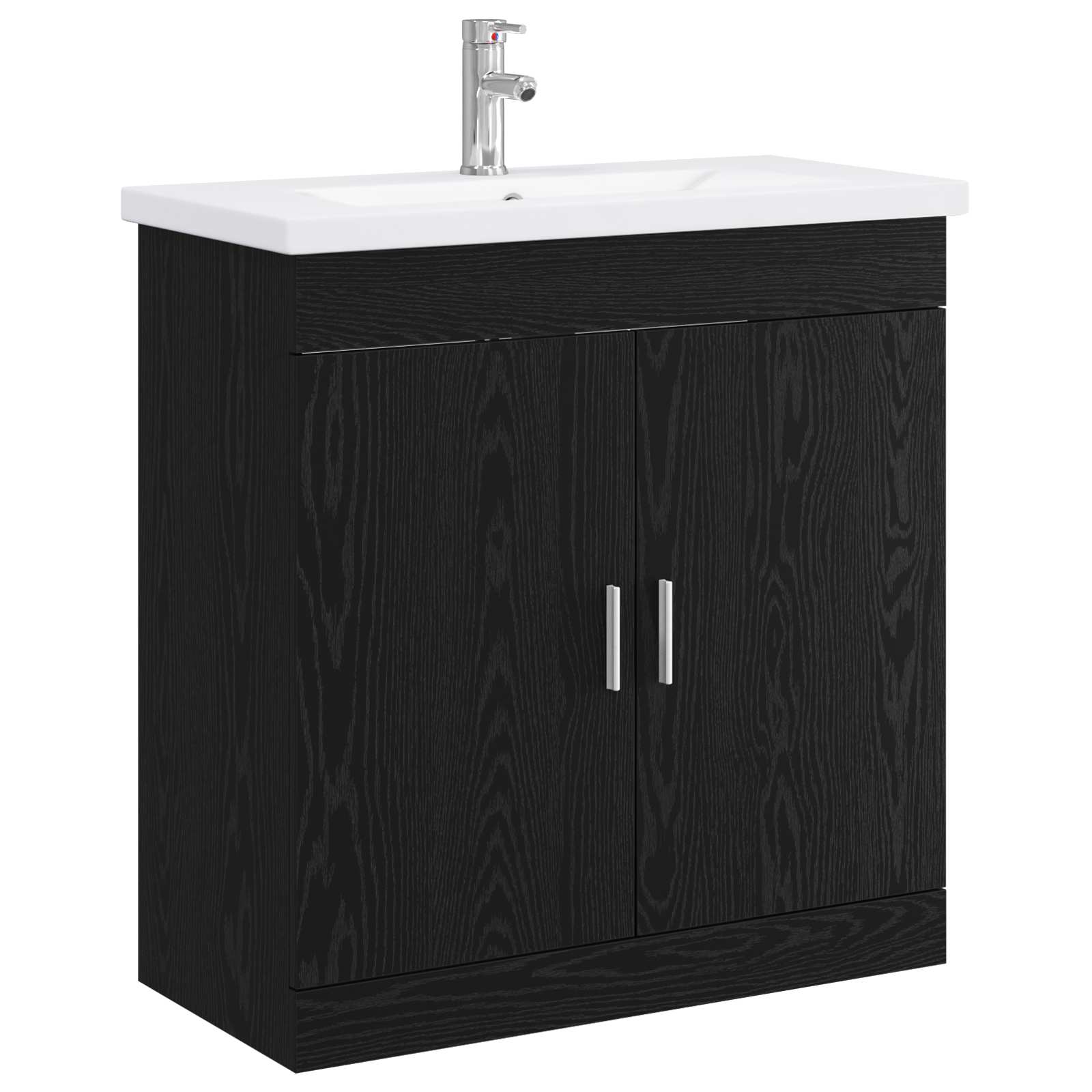vidaXL Badkamermeubelset Wit 61 x 40 x 84,5 cm Bewerkt hout