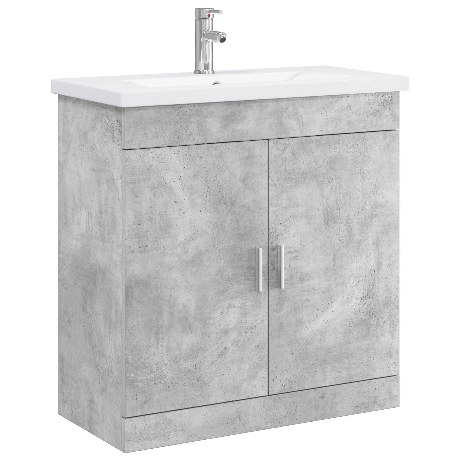 vidaXL Badkamermeubelset Wit 61 x 40 x 84,5 cm Bewerkt hout