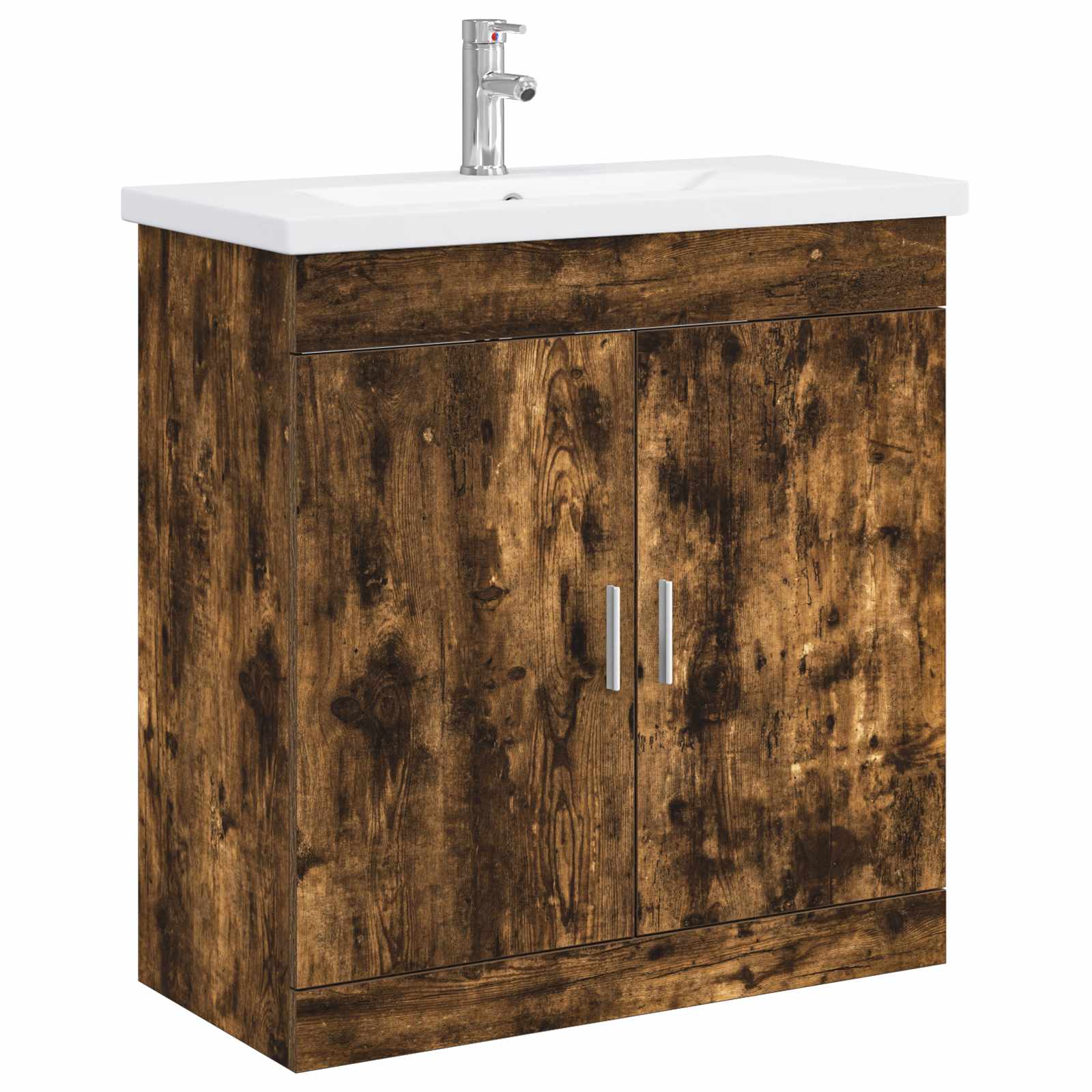 vidaXL Badkamermeubelset Wit 61 x 40 x 84,5 cm Bewerkt hout