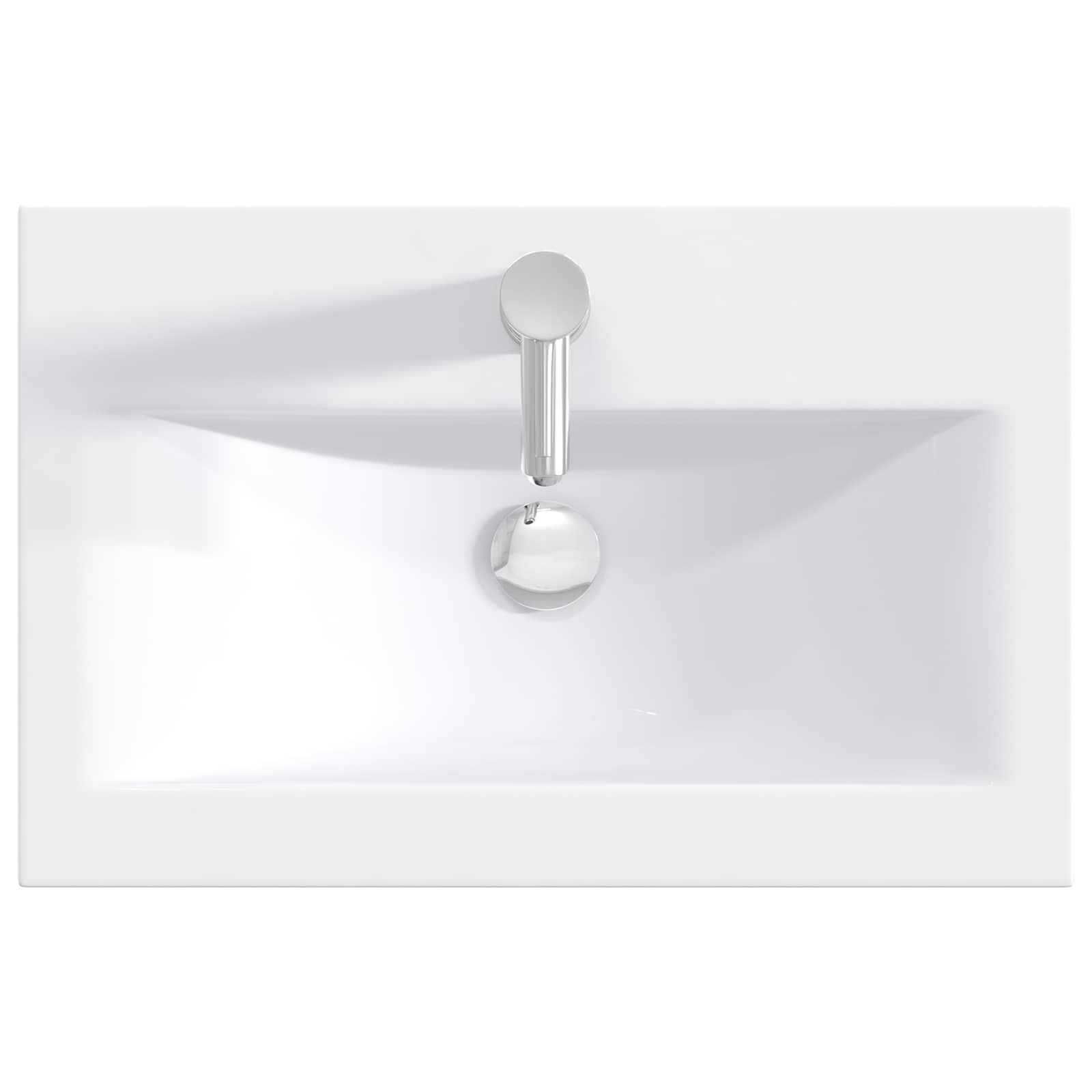vidaXL Badkamermeubelset Wit 61 x 40 x 84,5 cm Bewerkt hout