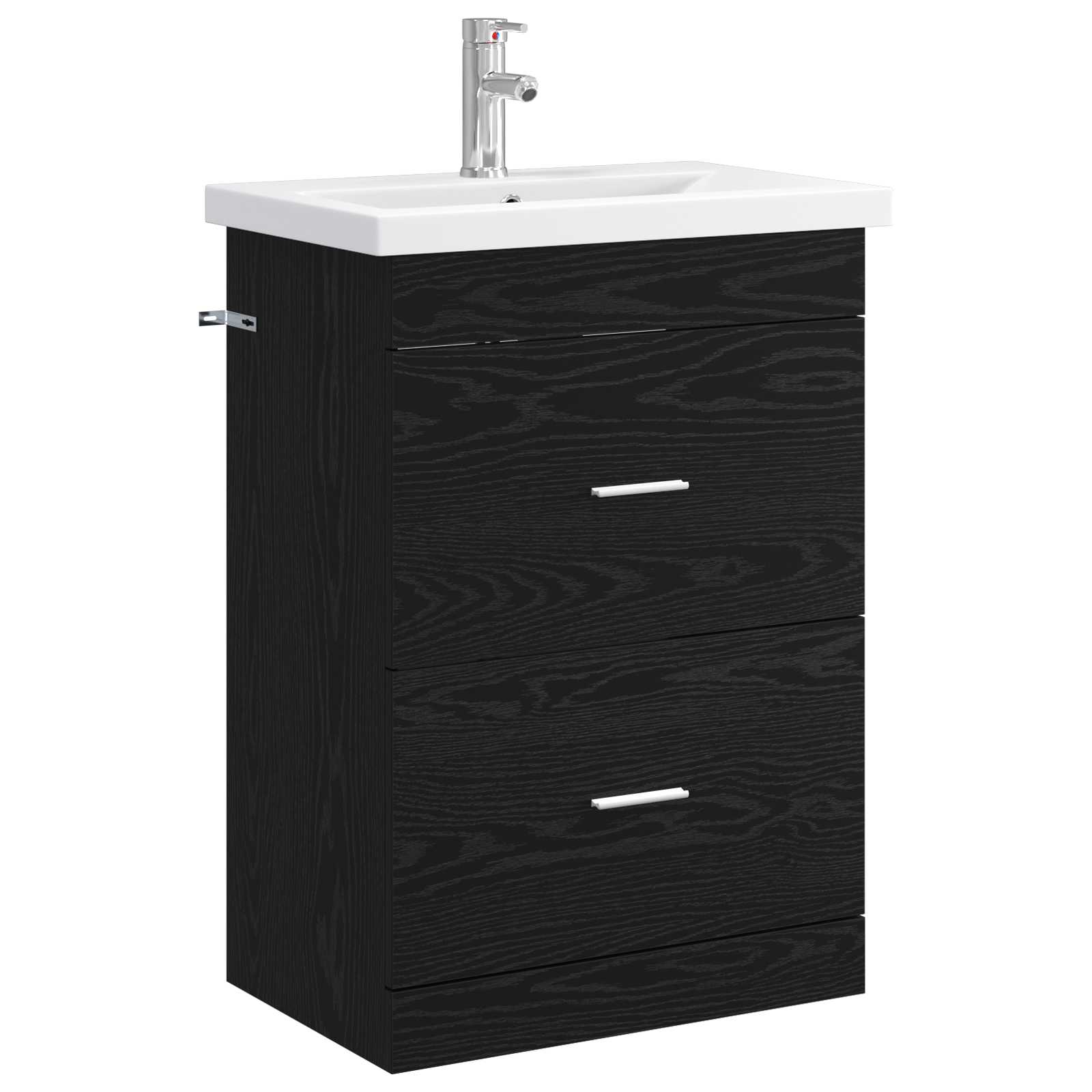 vidaXL Badkamermeubelset Wit 61 x 40 x 84,5 cm Bewerkt hout