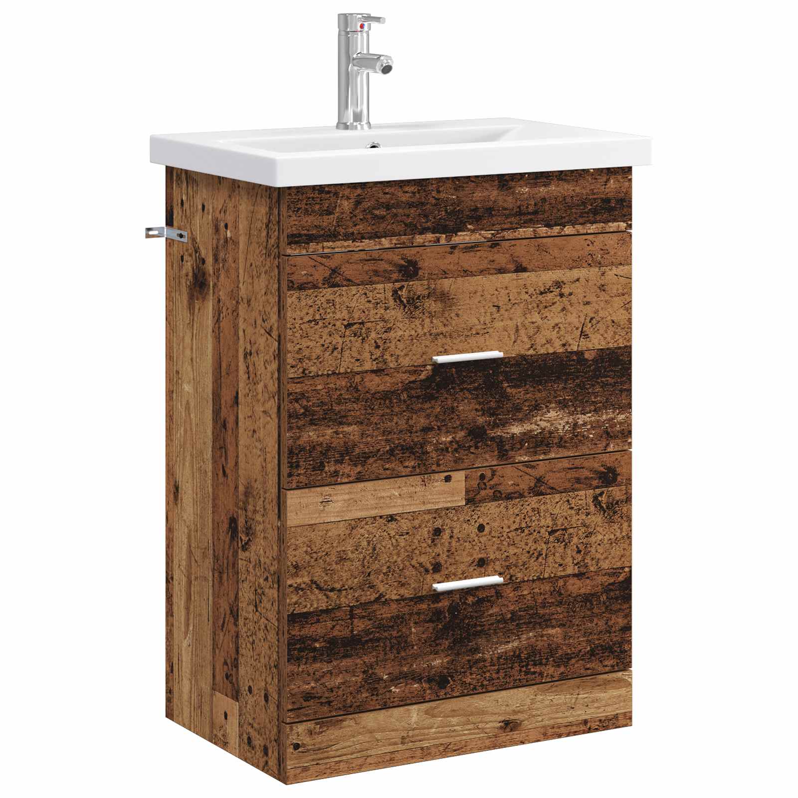 vidaXL Badkamermeubelset Wit 61 x 40 x 84,5 cm Bewerkt hout