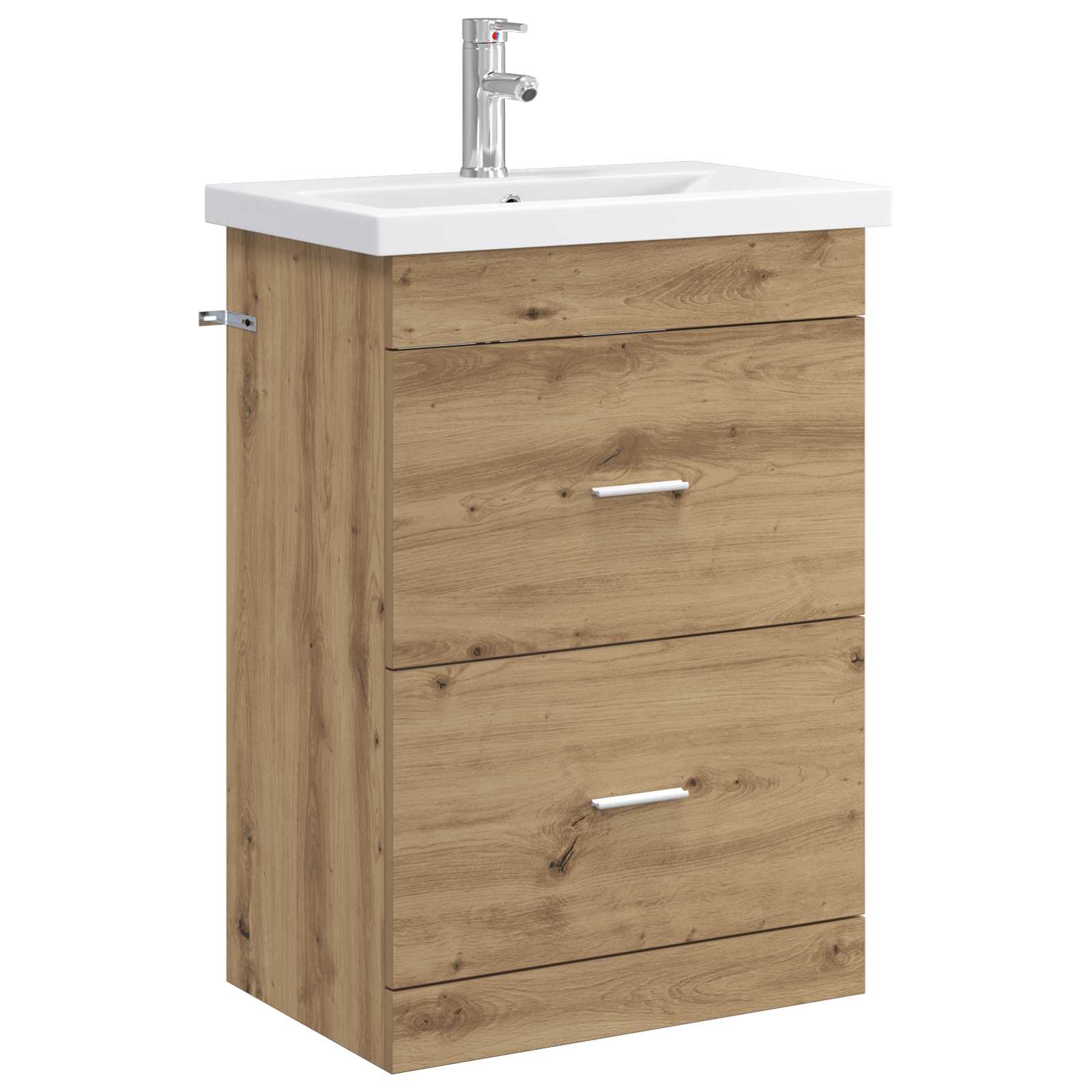 vidaXL Badkamermeubelset Wit 61 x 40 x 84,5 cm Bewerkt hout