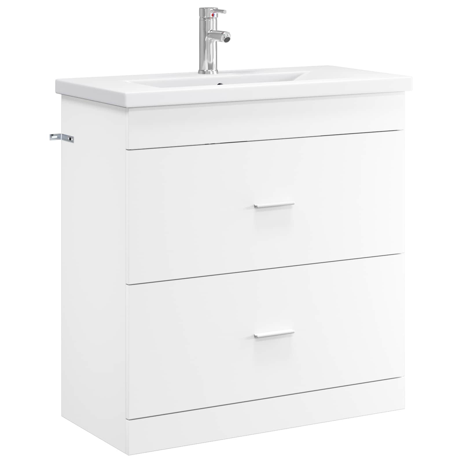 vidaXL Badkamermeubelset Wit 61 x 40 x 84,5 cm Bewerkt hout