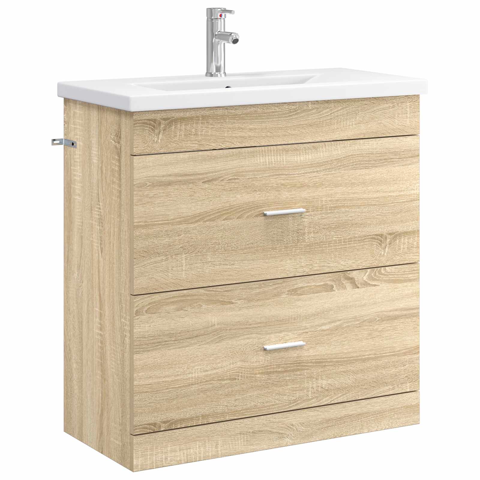 vidaXL Badkamermeubelset Wit 61 x 40 x 84,5 cm Bewerkt hout