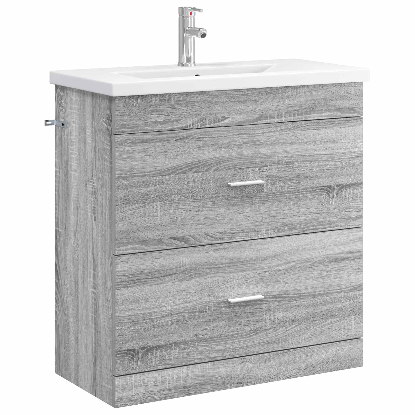 vidaXL Badkamermeubelset Wit 61 x 40 x 84,5 cm Bewerkt hout