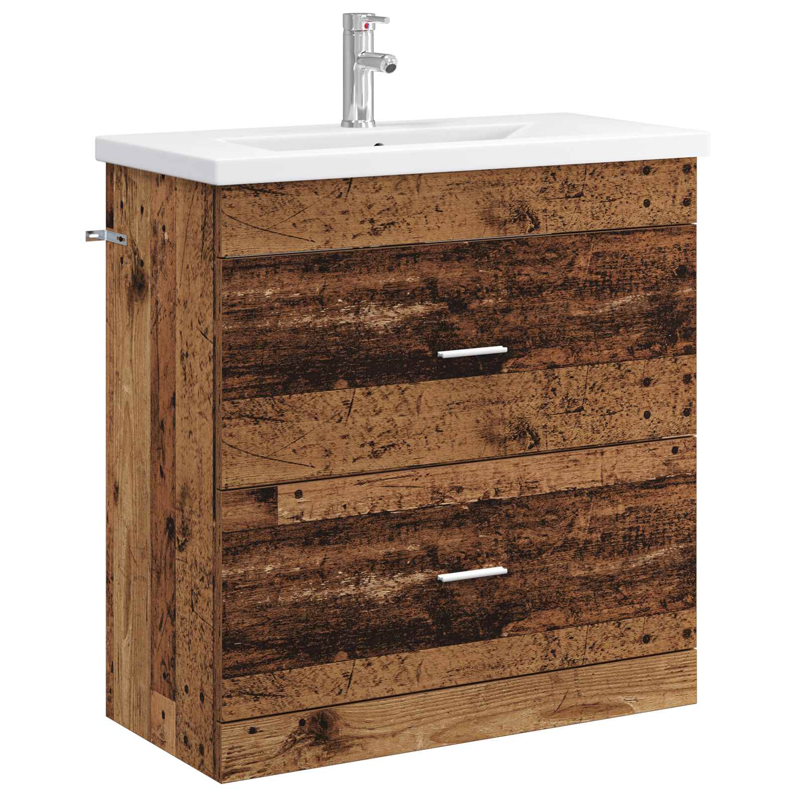 vidaXL Badkamermeubelset Wit 61 x 40 x 84,5 cm Bewerkt hout