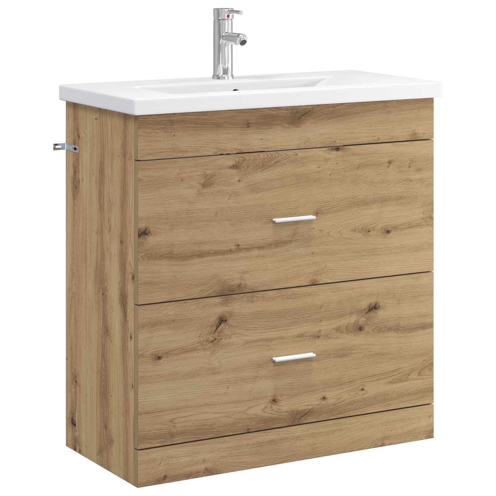 vidaXL Badkamermeubelset Wit 61 x 40 x 84,5 cm Bewerkt hout