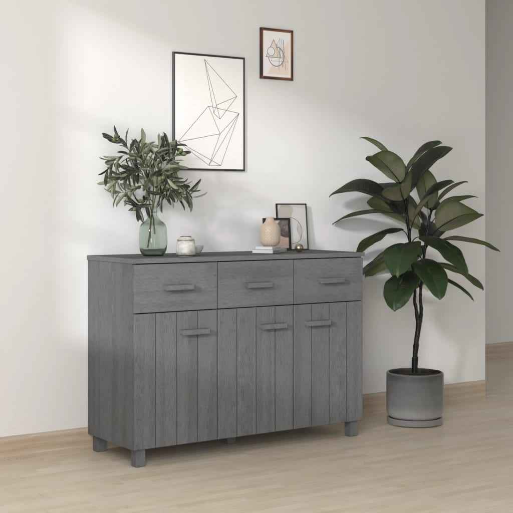 vidaXL Dressoir HAMAR 113x40x80 cm massief grenenhout wit