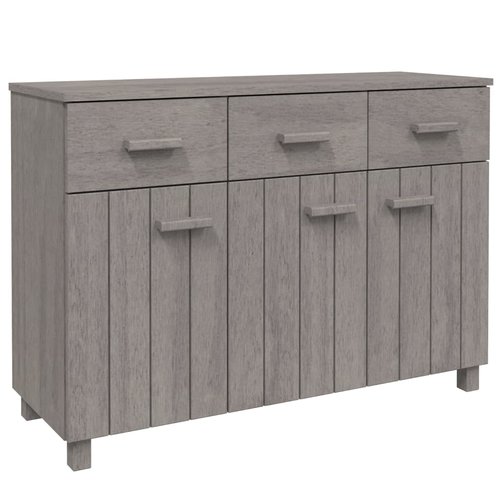 vidaXL Dressoir HAMAR 113x40x80 cm massief grenenhout wit