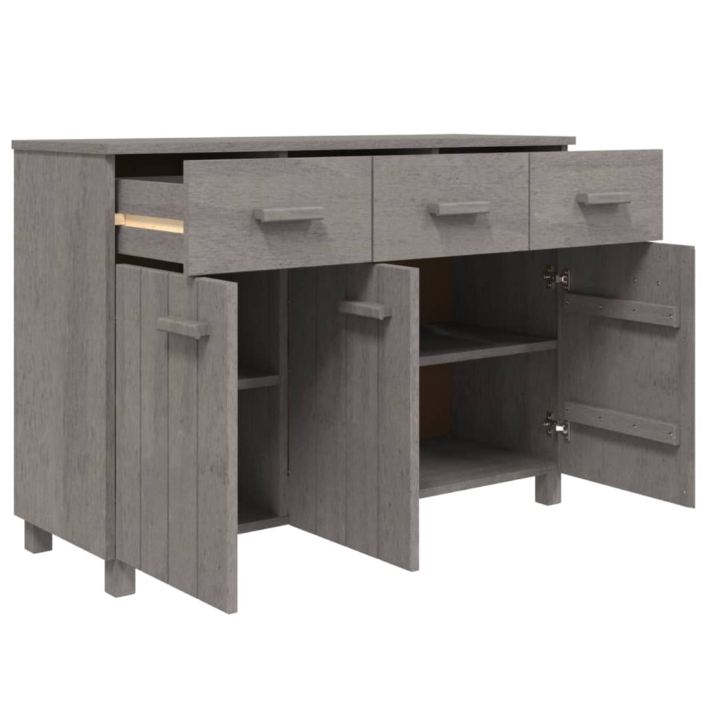 vidaXL Dressoir HAMAR 113x40x80 cm massief grenenhout wit
