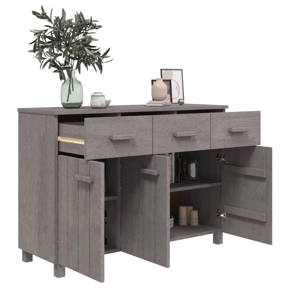 vidaXL Dressoir HAMAR 113x40x80 cm massief grenenhout wit