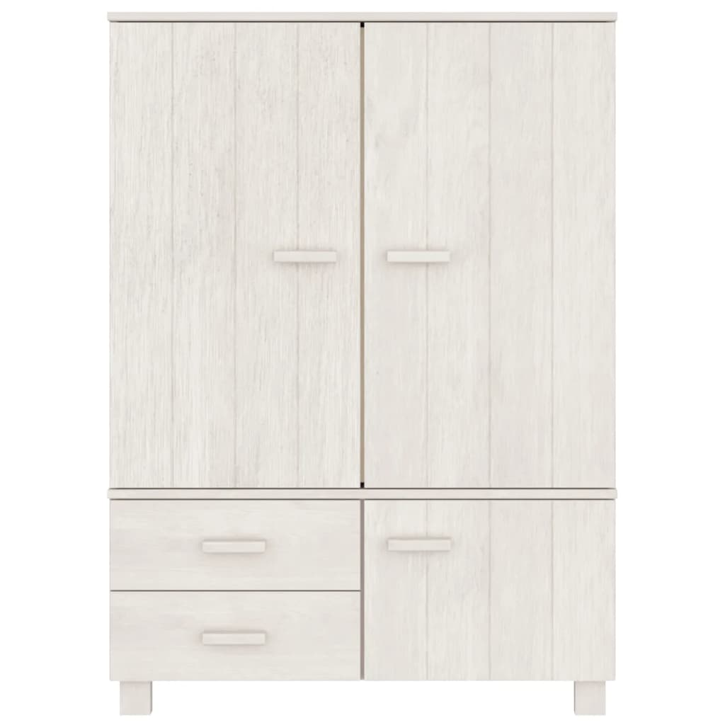 vidaXL Kledingkast HAMAR 99x45x137 cm massief grenenhout honingbruin