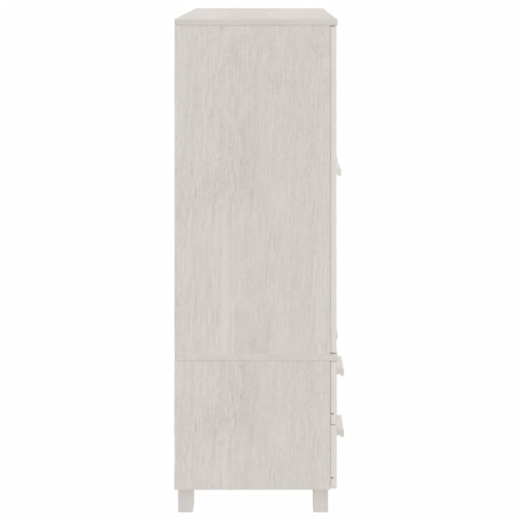 vidaXL Kledingkast HAMAR 99x45x137 cm massief grenenhout honingbruin