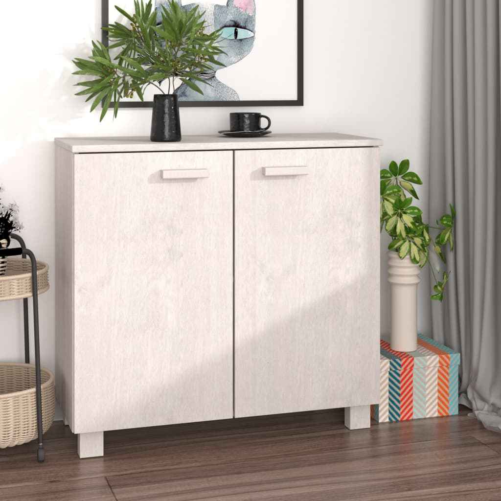 vidaXL Dressoir HAMAR 85x35x80 cm massief grenenhout honingbruin