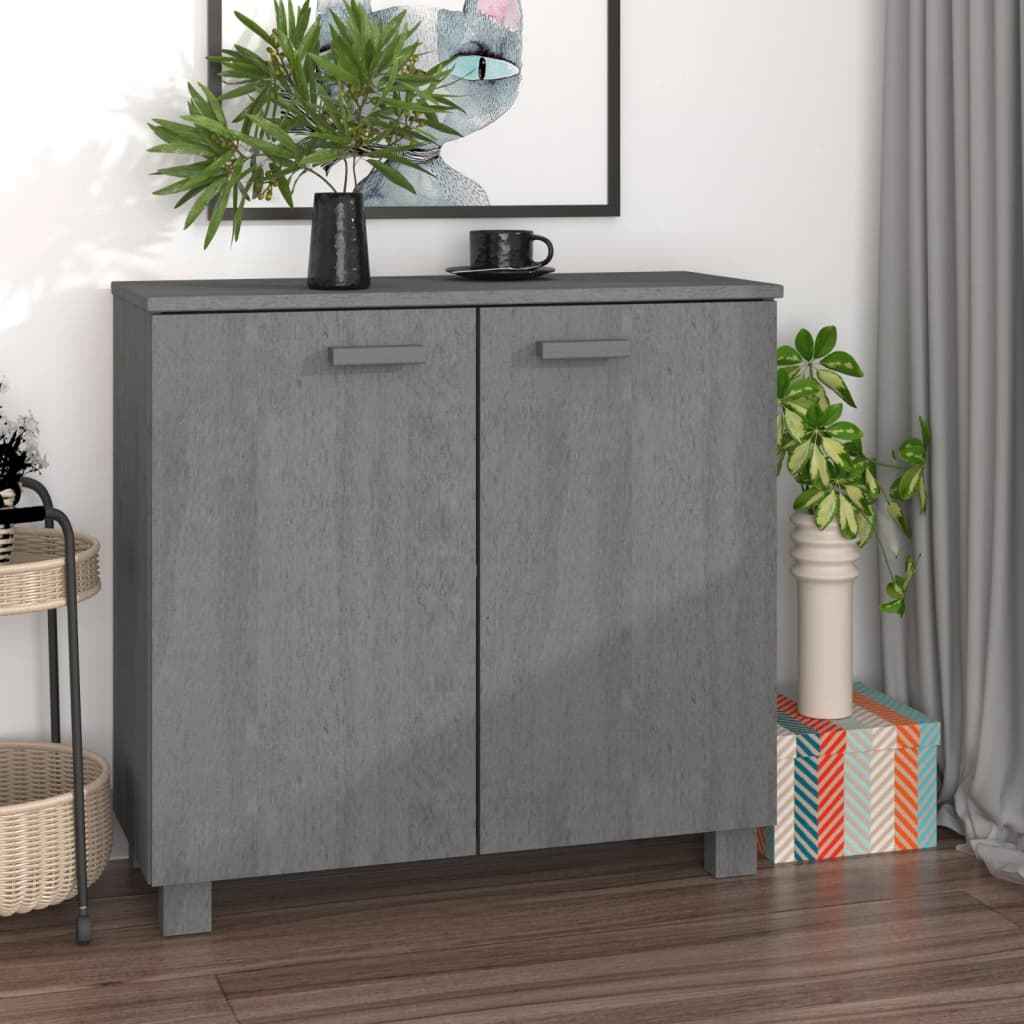 vidaXL Dressoir HAMAR 85x35x80 cm massief grenenhout honingbruin