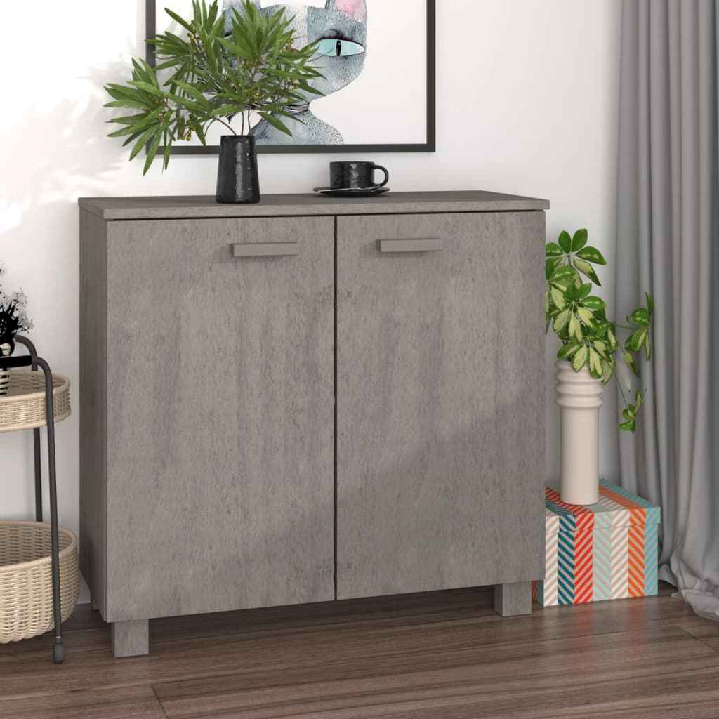 vidaXL Dressoir HAMAR 85x35x80 cm massief grenenhout honingbruin